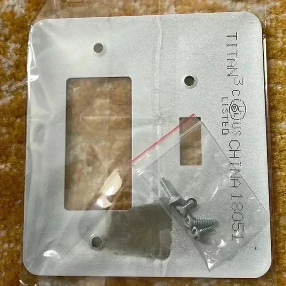 Custom made metal light switch plate replacement Art Deco style NWT - Picture 2 of 2